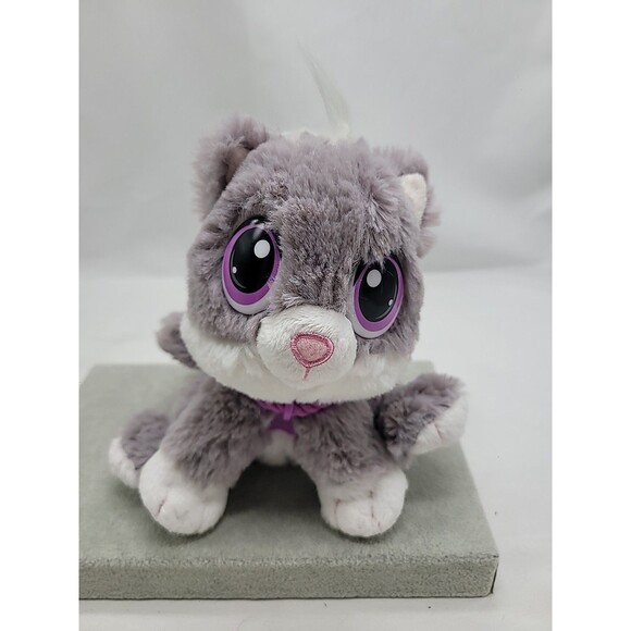 Rescue Tales Grey ,White And Purple Kitty Plush Little Tikes 7" - Picture 1 of 16